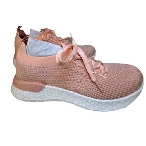Propet Women's Walking Shoes 7.5 Extra Wide 2E Pink Knit Comfort Sneakers